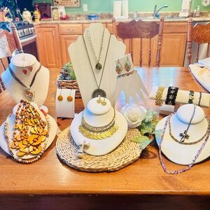 Boho Selection of 19 Vintage to Modern Jewelry, grouping, bundle, lot, grab bag